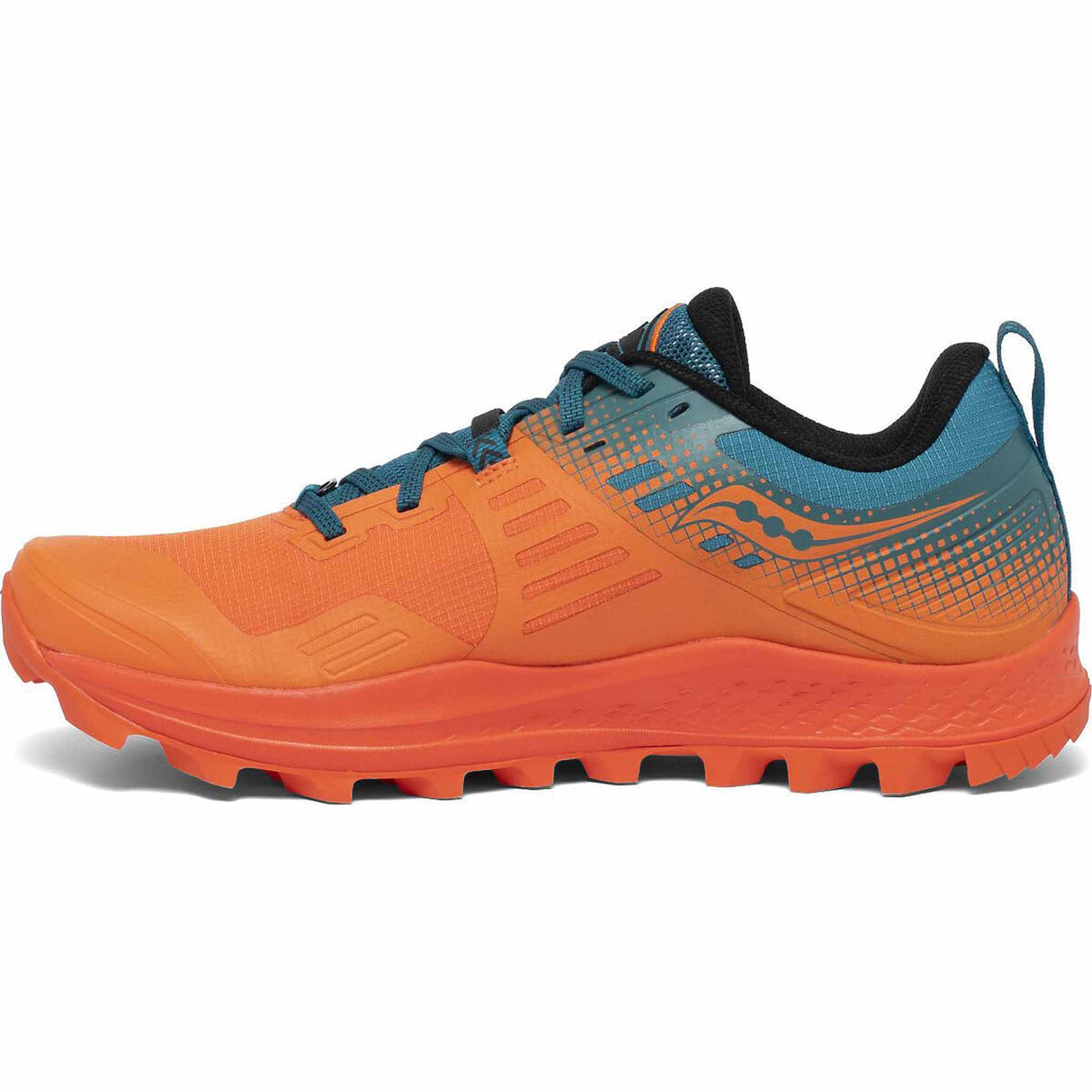 Saucony Peregrine 10 ST Chaussures de course à pied trail homme Orange/Bleu