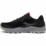 Saucony Peregrine 11 GTX chaussures de course à pied trail femme - Black Cherry - Côté