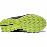 Saucony Peregrine 11 ST Chaussures de course à pied trail femme - Shadow / Raz / Lime - semelle