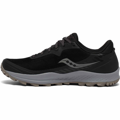 Saucony Peregrine 11 GTX Chaussures de course à pied trail homme - Black / Gravel - Côté