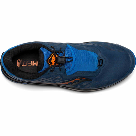 Saucony Peregrine 11 ST Chaussures de course à pied trail homme - Space / Royal - vue de haut