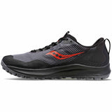 aucony Peregrine 12 GTX chaussures de course à pied trail homme - Charcoal / Black - Côté