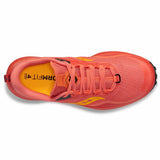 Saucony Peregrine 12 chaussures de course a pied trail femme - CORAL/REDROCK	