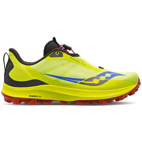 Saucony Peregrine 12 ST chaussures de course a pied trail homme - acid lime spice