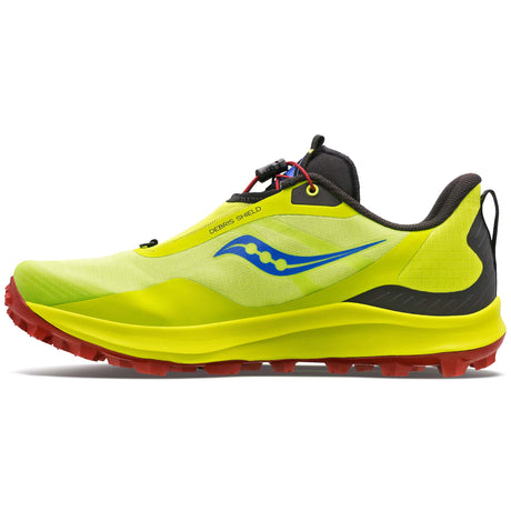 Saucony Peregrine 12 ST chaussures de course a pied trail homme  lateral- acid lime spice 