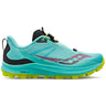 Saucony Peregrine 12 ST chaussures de course a pied trail femme - cool mint acid