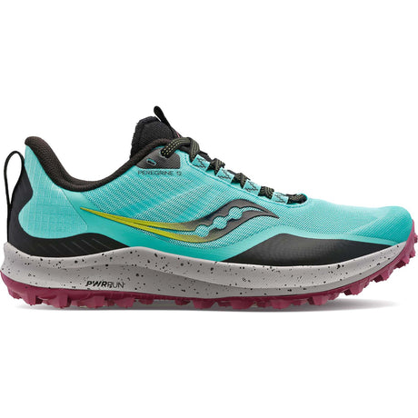 Saucony Peregrine 12 chaussures de course a pied trail femme - cool mint acid