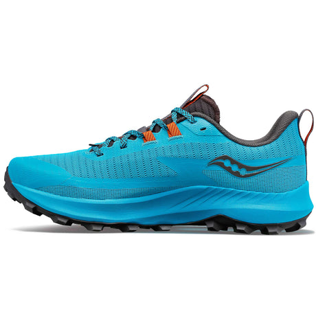 Saucony Peregrine 13 running de course trail homme lateral- agave / basalt