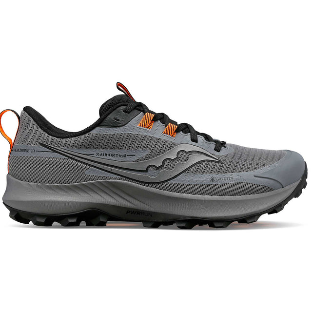 Saucony Peregrine 13 GTX running trail homme - gravier / noir