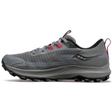 Saucony Peregrine 13 GTX running trail femme - gravier / noir lateral