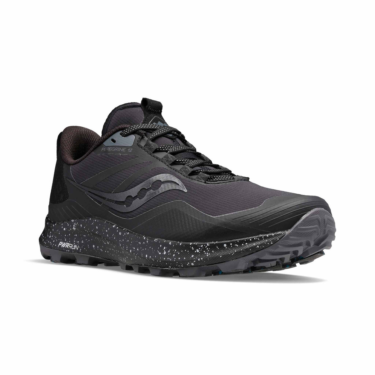 Saucony Peregrine ICE+ 3 chaussures de course a pied d'hiver trail homme - Black / Shadow