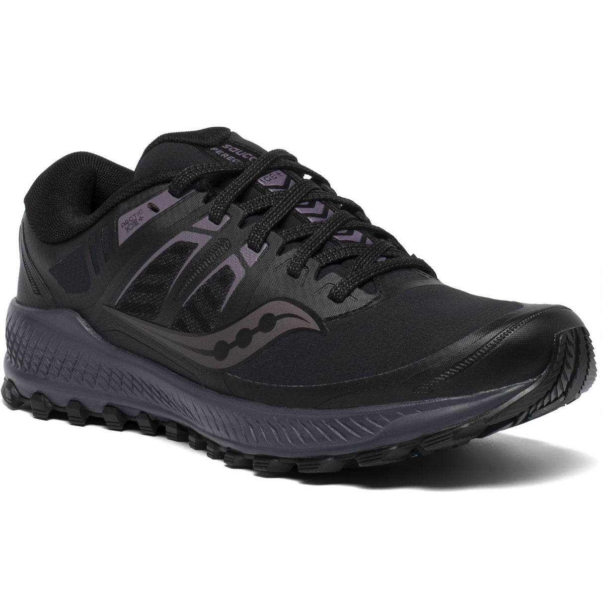 Saucony Peregrine ICE noir lavande femme