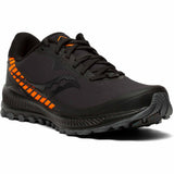 Saucony Peregrine ICE+ 2 chaussures de course à pied d'hiver trail homme - Black / Vizi - Angle