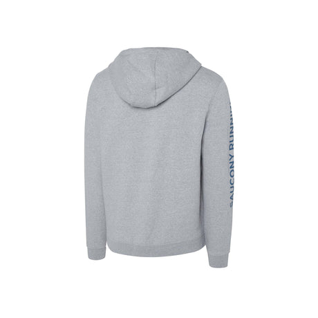 Saucony Rested Hoody chandail à capuchon gris homme dos