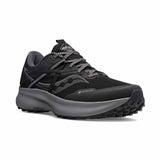 Saucony Ride 15 TR GTX chaussures de course a pied trail homme - Black / Charcoal