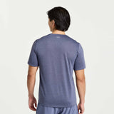 Saucony Stopwatch Short Sleeve t-shirt de course à pied homme - Horizon Heather