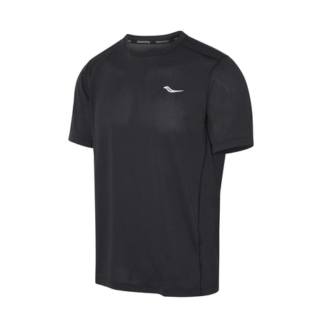 Saucony Stopwatch Short Sleeve t-shirt de course noir homme