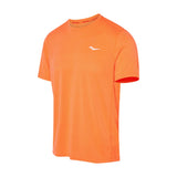 Saucony Stopwatch Short Sleeve t-shirt de course vizi orange homme