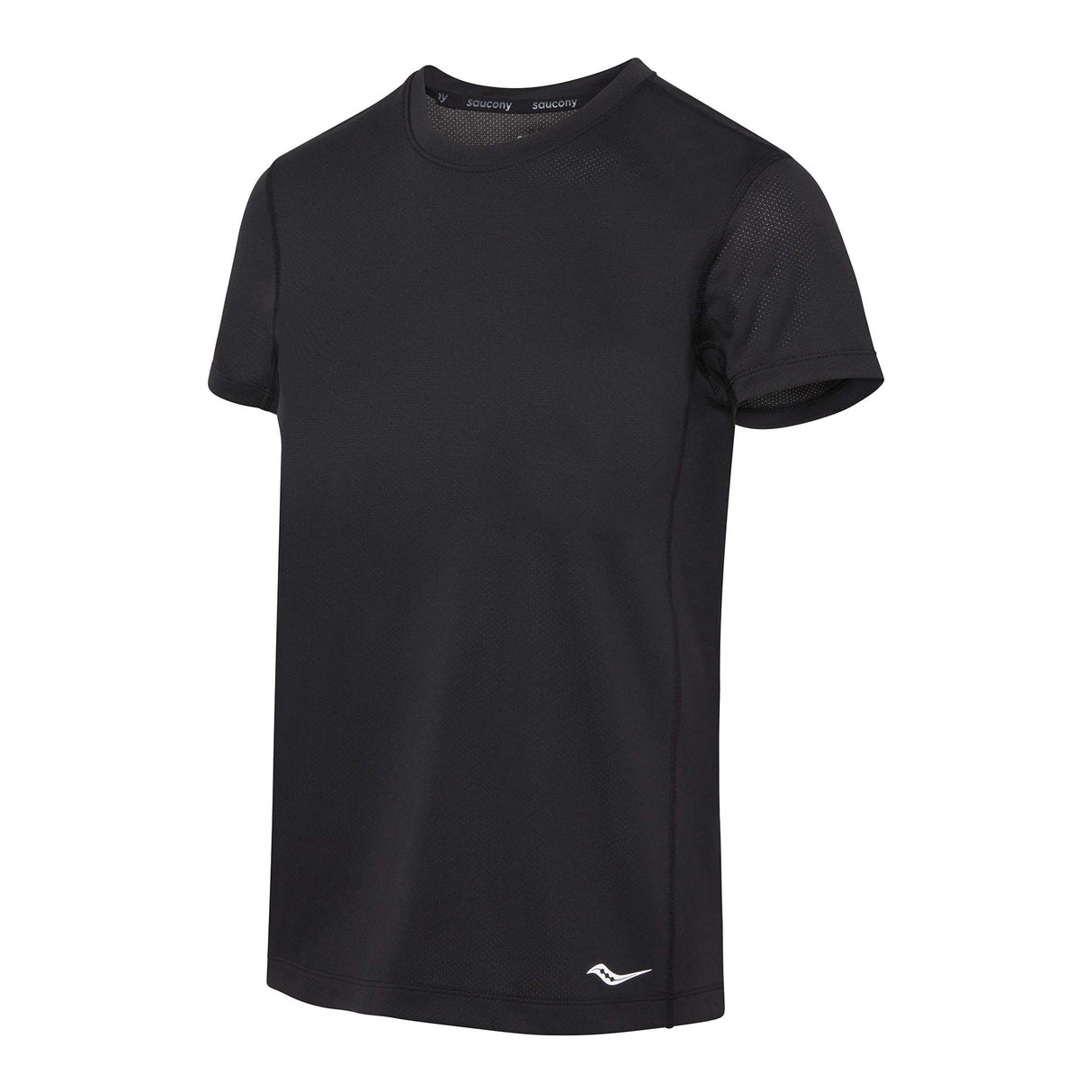 Saucony Stopwatch Short Sleeve t-shirt de course noir femme