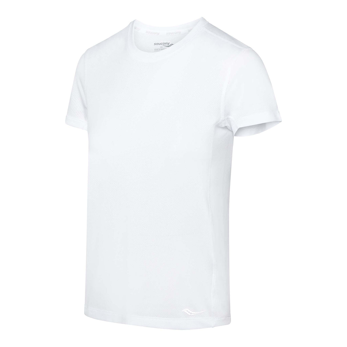 Saucony Stopwatch Short Sleeve t-shirt de course blanc femme