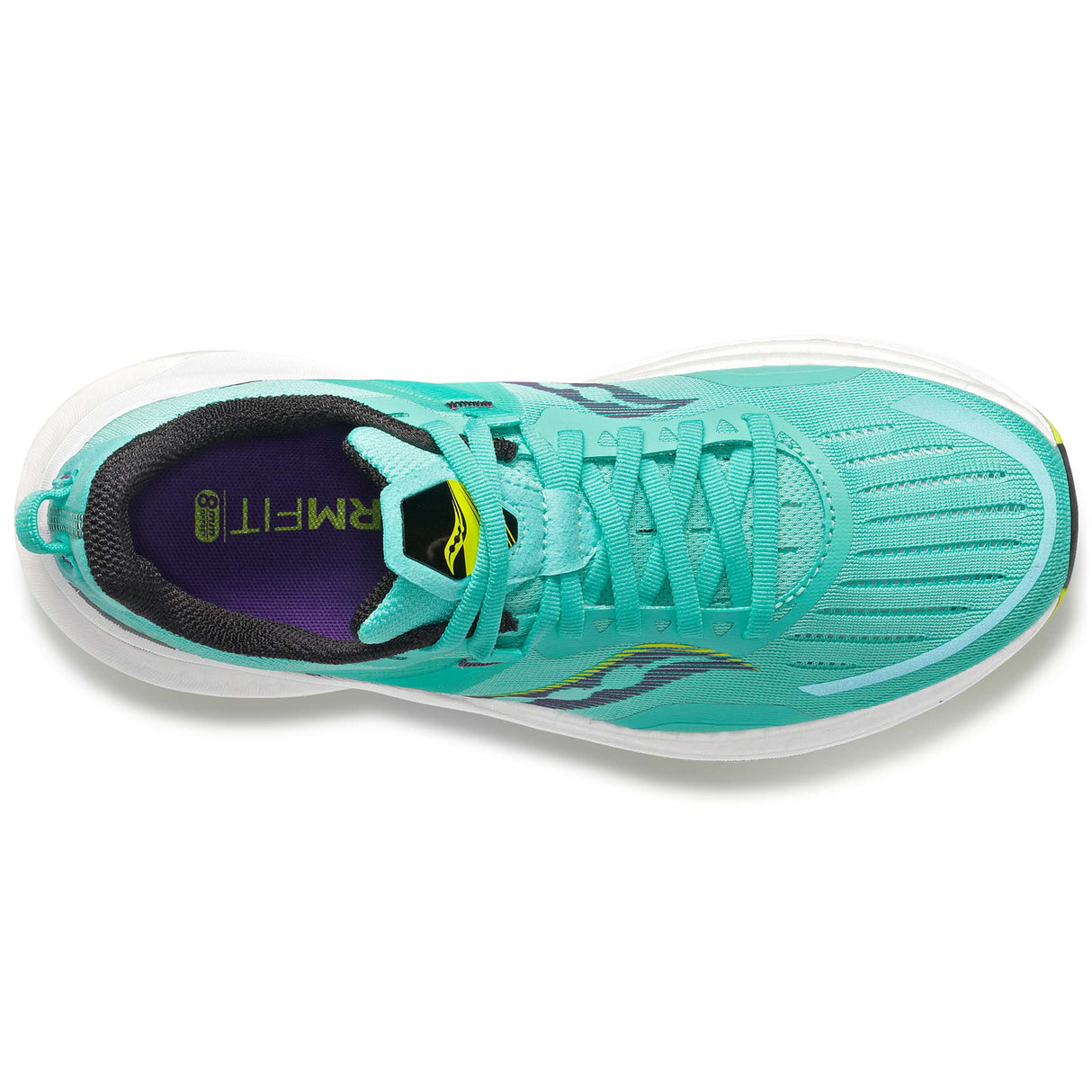 Saucony Tempus running femme cool mint acid empeigne