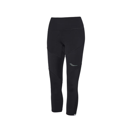 Saucony Time Trial Crop Tight leggings de course à pied noir femme