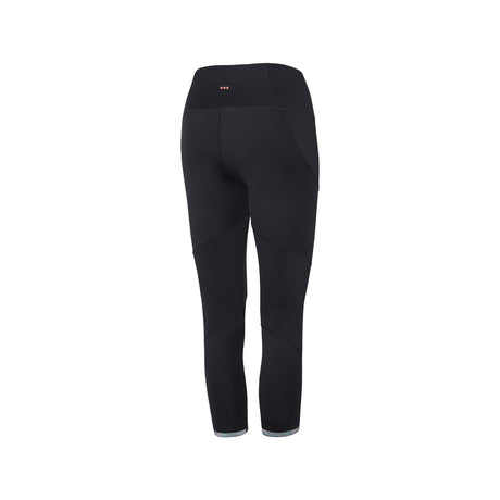 Saucony Time Trial Crop Tight leggings de course à pied noir femme dos