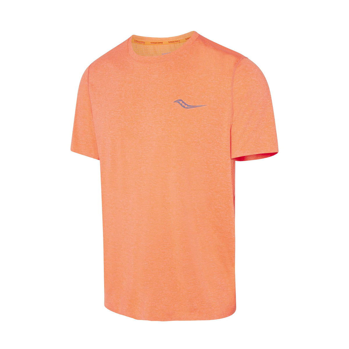 Saucony Time Trial Short Sleeve T-shirt vizi orange homme