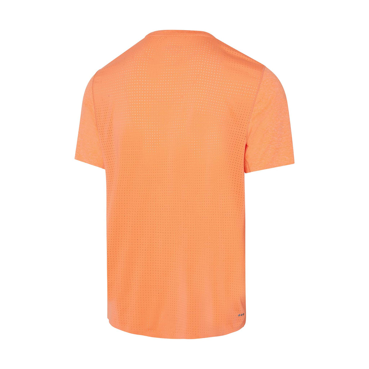 Saucony Time Trial Short Sleeve T-shirt vizi orange homme dos