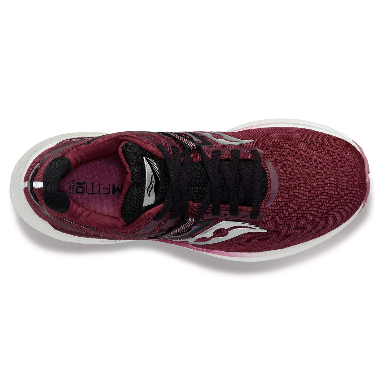 Saucony Triumph 20 running de course femme sundown rose empeigne