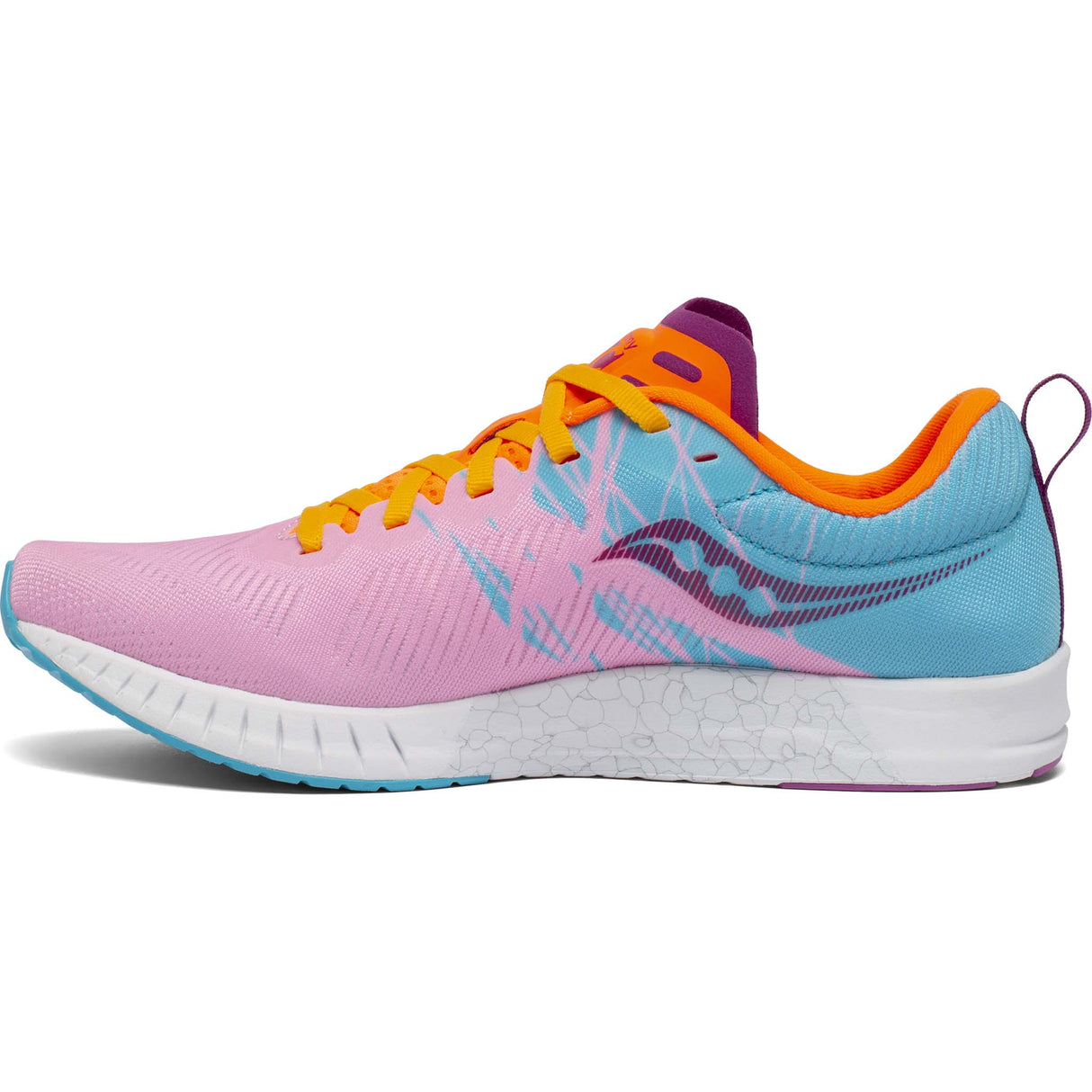 Saucony Fastwitch 9 chaussure de course a pied femme future pink lateral