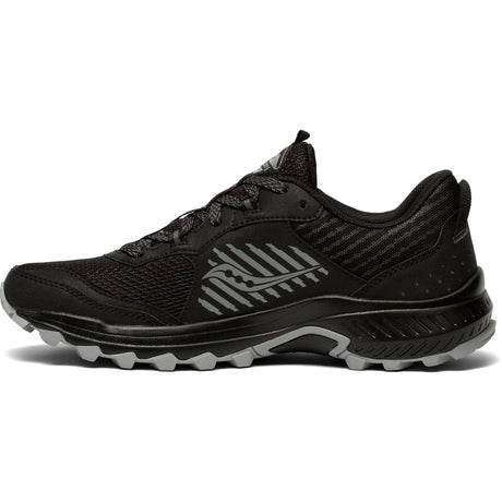 Saucony Excursion TR15 chaussures de course a pied trail homme - black shadow lateral
