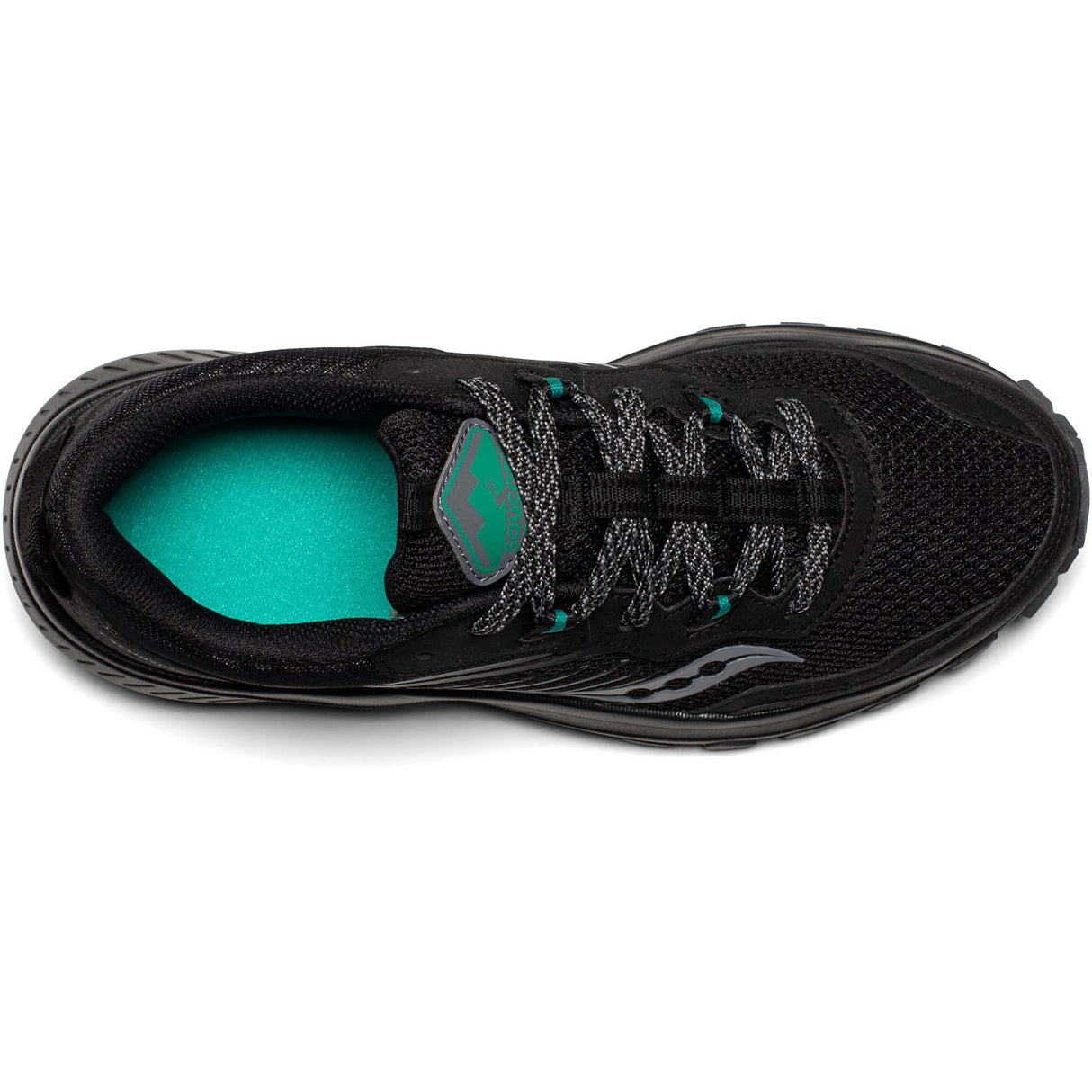 Saucony Excursion TR15 chaussures de course à pied trail femme black jade tige