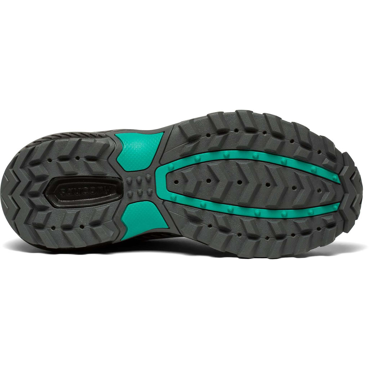 Saucony Excursion TR15 chaussures de course à pied trail femme black jade semelle