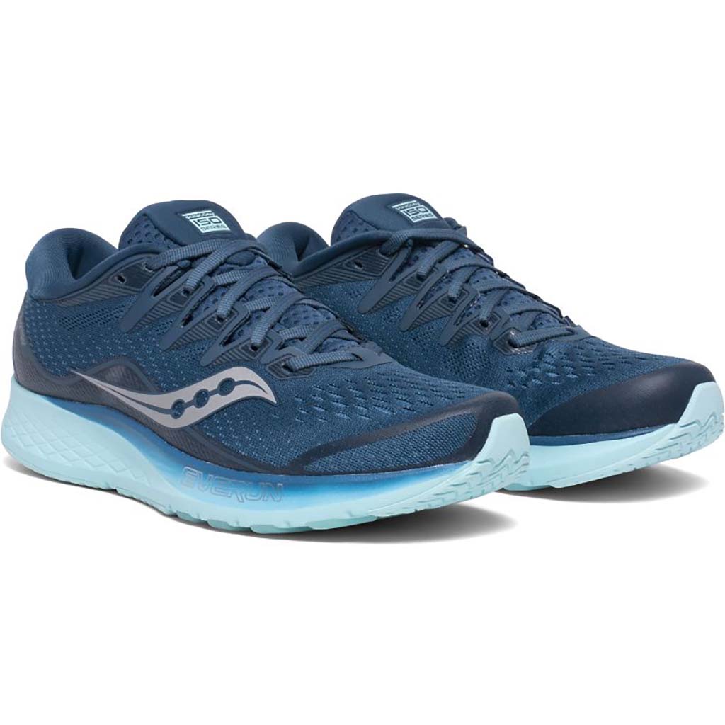 Saucony Ride Iso 2 souliers de course femme bleu aqua paire