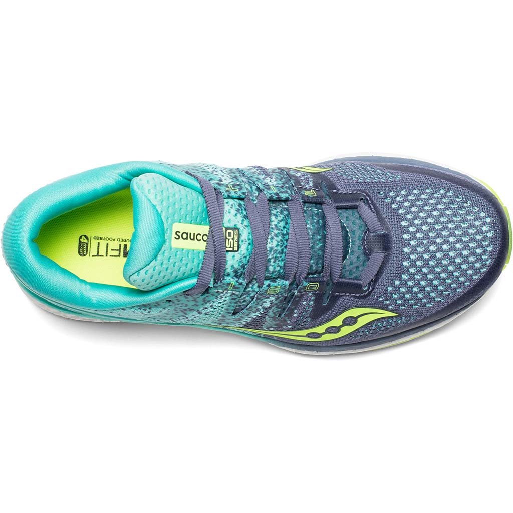 Saucony Freedom Iso 2 grey teal chaussure de course a pied femme uv