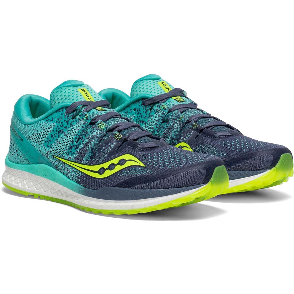 Saucony Freedom Iso 2 grey teal chaussure de course a pied femme pv