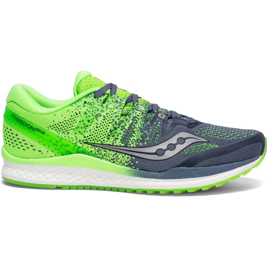 Saucony Freedom Iso 2 grey slime chaussure de course a pied homme
