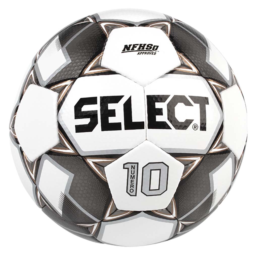 Select Sport America Numero 10 soccer ball white black gold