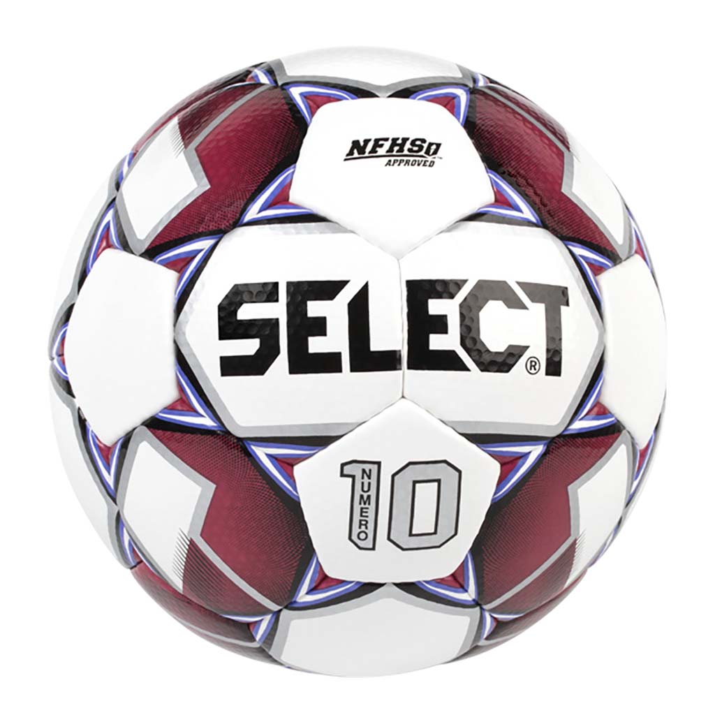 Select Sport America Numero 10 soccer ball white maroon