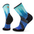 Smartwool Athlete Edition Run Raven Print Crew bas de course a pied alpine blue  homme