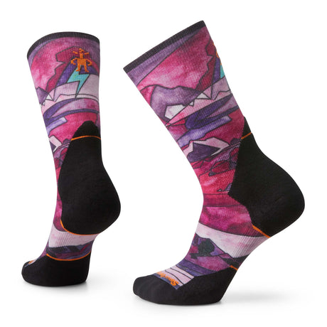 Smartwool Athlete Edition Run chaussettes de course à motif femme paire meadow mauve