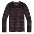 Smartwool Intraknit Merino 200 Baselayer col rond black mountain stripe homme