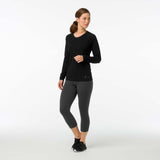 Smartwool Merino 150 Baselayer chandail à manches longues noir femme face