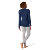 Smartwool Merino 150 Baselayer chandail à manches longues indigo blue femme dos