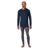 Smartwool Merino 150 Baselayer chandail col rond indigo blue homme face