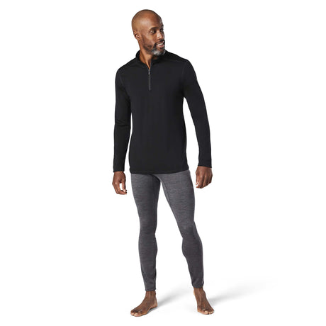 Smartwool Merino 150 Baselayer 1/4 Zip noir chandail homme face