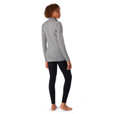 Smartwool Merino 150 chandail de base 1/4 zip light grey heather femme dos