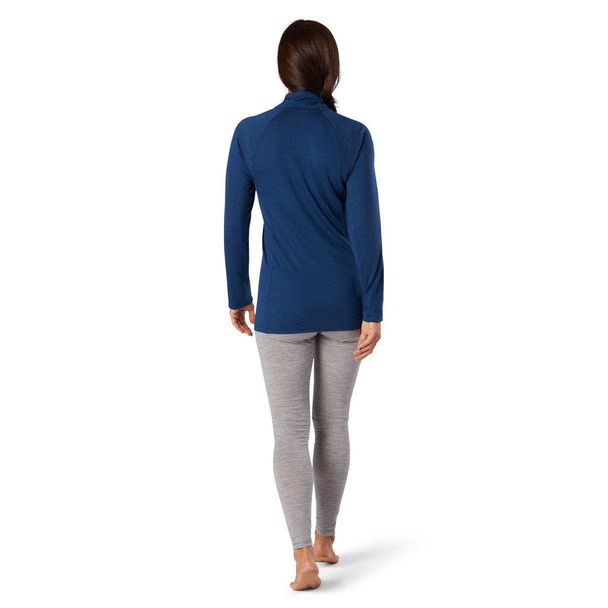 Smartwool Merino 150 chandail de base 1/4 zip indigo blue femme dos