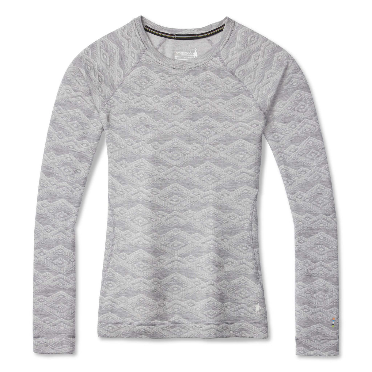 Smartwool Merino 250 Baselayer chandail de base à motif light gray femme